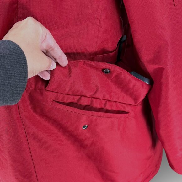 Mountain Ridge Mens 3XLT Red Winter Parka Faux Fur Hood - Picture 9 of 16